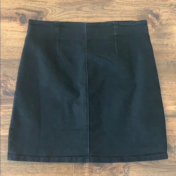 Jealous Tomato Embroidered Black Denim Mini Skirt - Picture 7 of 7